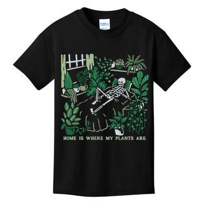 Plants LoverS GardenerS Home Is Where My Plants Are Kids T-Shirt