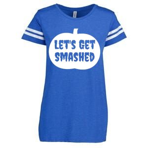 Pumpkin LetS Get Smashed Cool Gift Enza Ladies Jersey Football T-Shirt