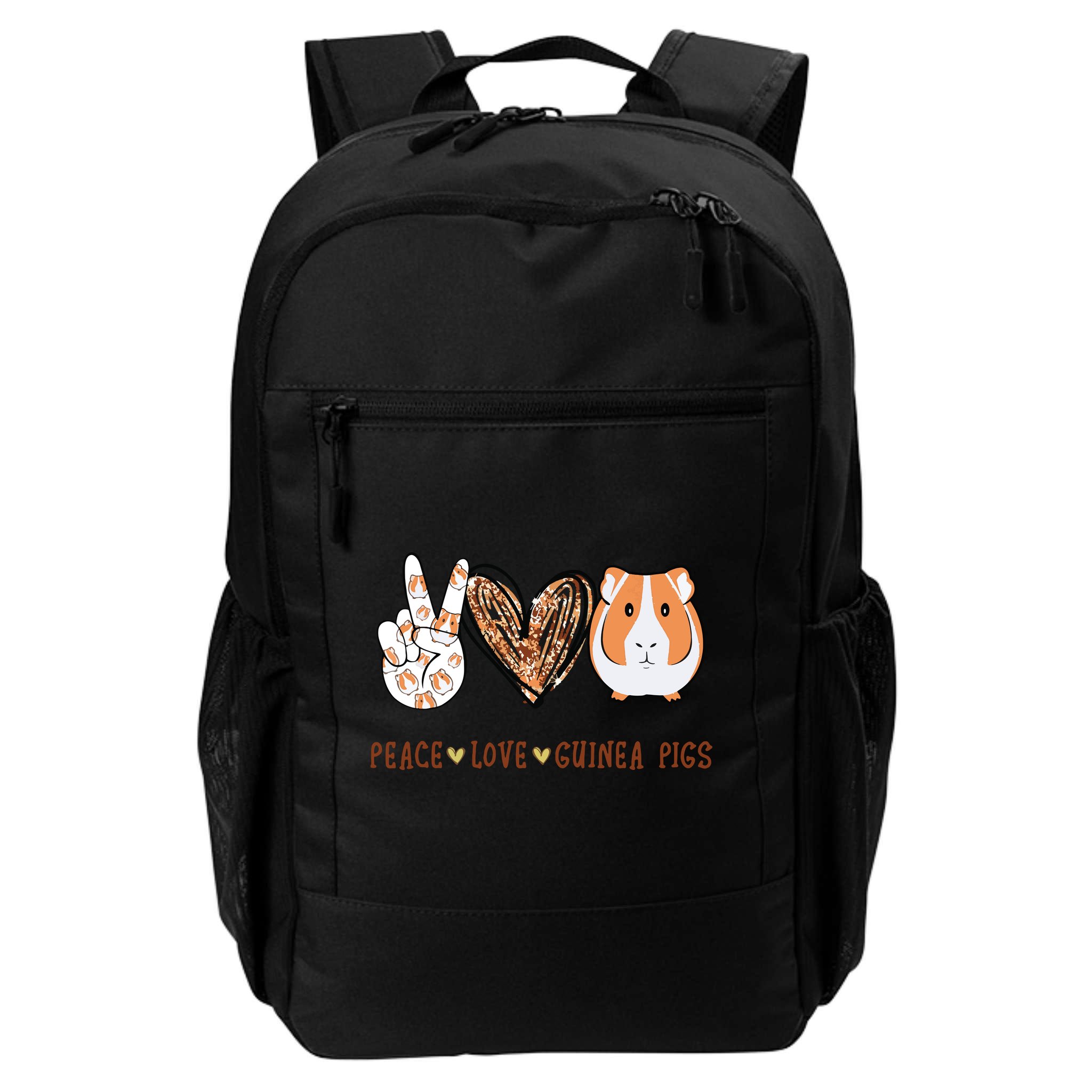 Peace Love Guinea Pigs Gift For Guinea Pigs Lover Backpack