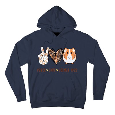 Peace Love Guinea Pigs Gift For Guinea Pigs Lover Hoodie