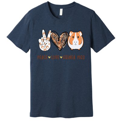 Peace Love Guinea Pigs Gift For Guinea Pigs Lover Premium T-Shirt