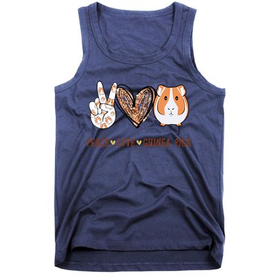 Peace Love Guinea Pigs Gift For Guinea Pigs Lover Tank Top