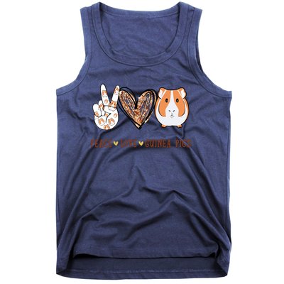 Peace Love Guinea Pigs Gift For Guinea Pigs Lover Tank Top