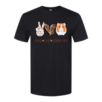 Peace Love Guinea Pigs Gift For Guinea Pigs Lover Softstyle CVC T-Shirt