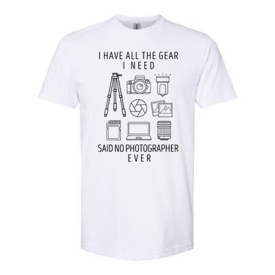 Photography Lover Gift Funny Camera Photographer Softstyle CVC T-Shirt