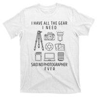 Photography Lover Gift Funny Camera Photographer T-Shirt