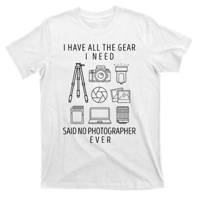 Photography Lover Gift Funny Camera Photographer T-Shirt