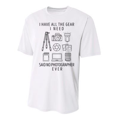 Photography Lover Gift Funny Camera Photographer Performance Sprint T-Shirt