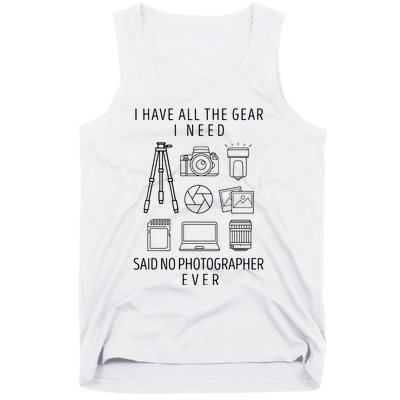 Photography Lover Gift Funny Camera Photographer Tank Top