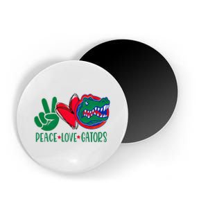 Peace Love Gator Cute Costume Animal Lover Alligator Magnet