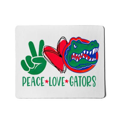 Peace Love Gator Cute Costume Animal Lover Alligator Mousepad