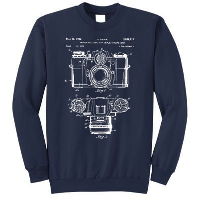 Photography Lover Gift Camera Vintage Patent Print Sweatshirt