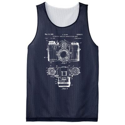 Photography Lover Gift Camera Vintage Patent Print Mesh Reversible Basketball Jersey Tank