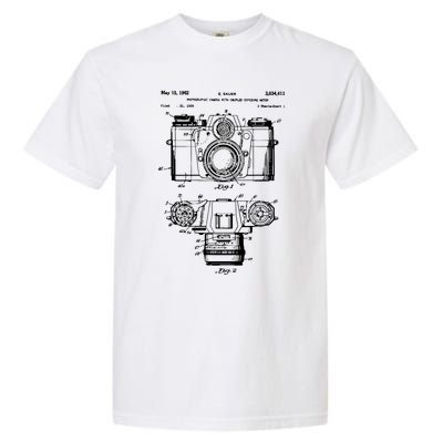 Photography Lover Gift Camera Vintage Patent Print Garment-Dyed Heavyweight T-Shirt