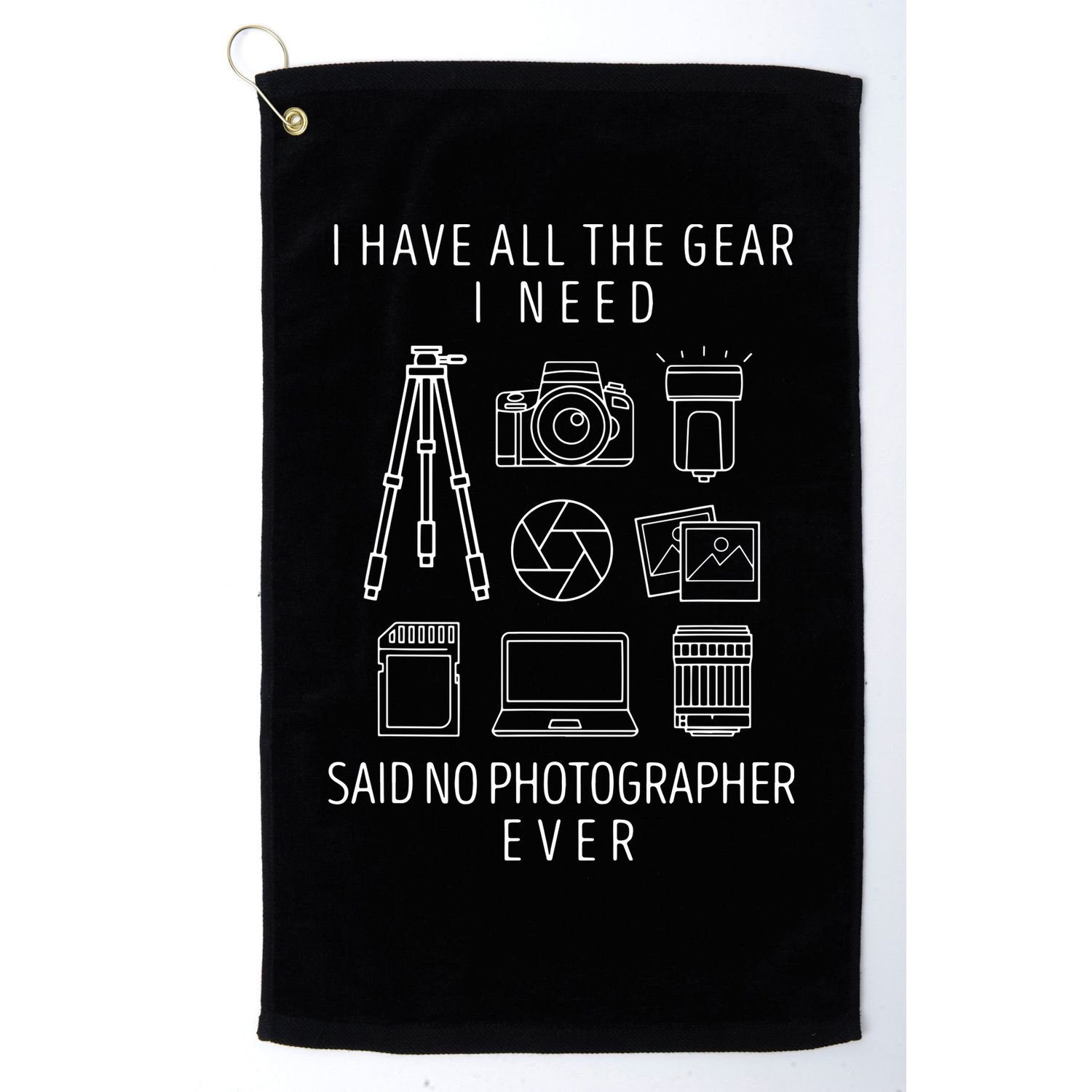 Photography Lover Gift Funny Camera Photographer Tee Golf Towel