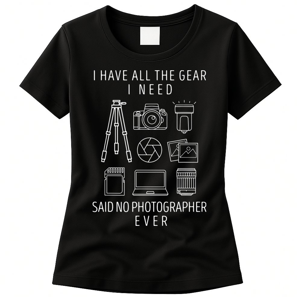 Photography Lover Gift Funny Camera Photographer Tee Womens T-Shirt