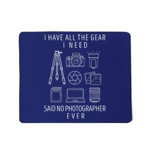 Photography Lover Gift Funny Camera Photographer Tee Mousepad