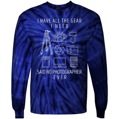 Photography Lover Gift Funny Camera Photographer Tee Tie-Dye Long Sleeve Shirt