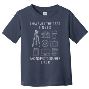 Photography Lover Gift Funny Camera Photographer Tee Toddler T-Shirt