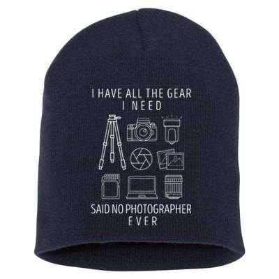 Photography Lover Gift Funny Camera Photographer Tee Short Acrylic Beanie