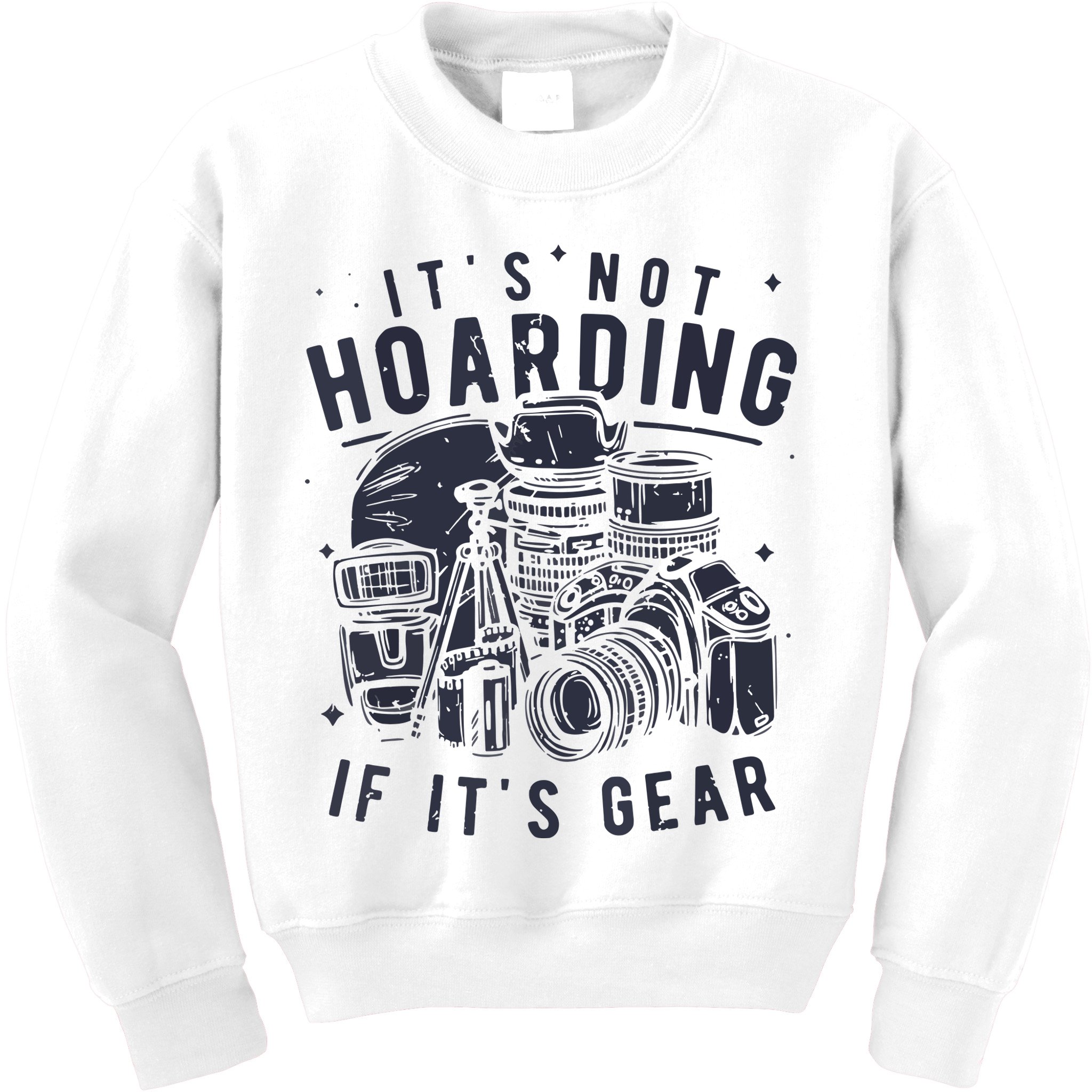 Photography Lover Gift Funny Camera Gear Photographer Kids Sweatshirt