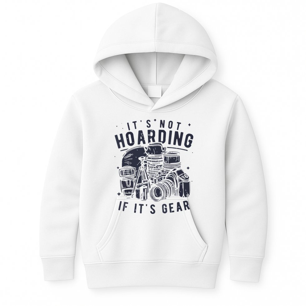 Photography Lover Gift Funny Camera Gear Photographer Kids Hoodie