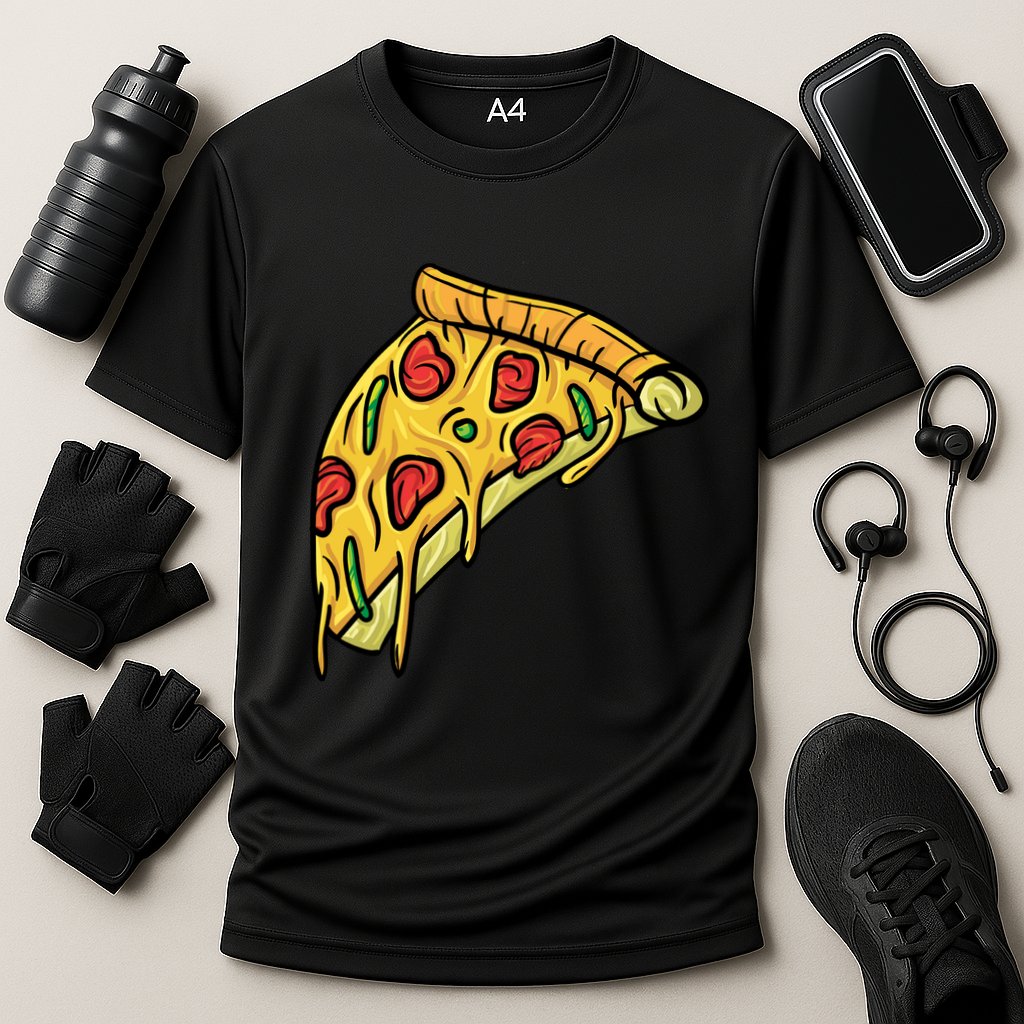 Pizza Lovers, Greasy Slice Of Pizza Performance Shirt