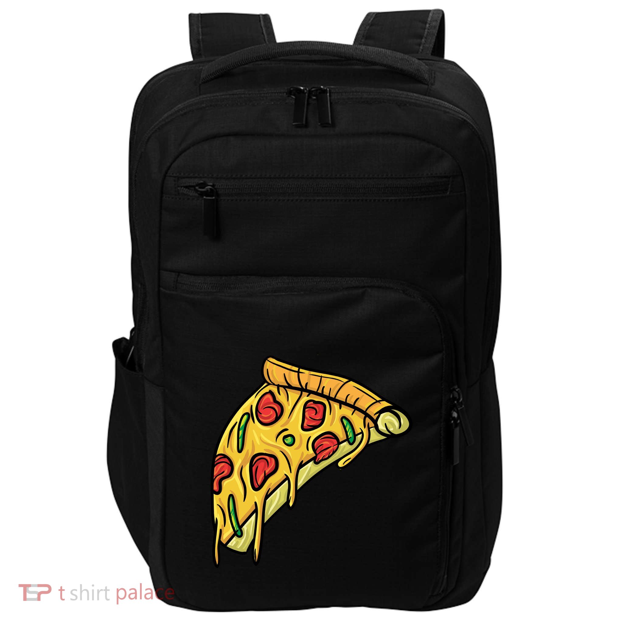 Pizza Lovers, Greasy Slice Of Pizza Impact Tech Backpack