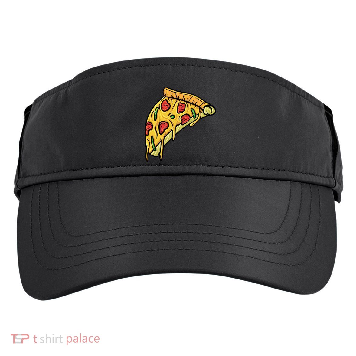 Pizza Lovers, Greasy Slice Of Pizza Adult Drive Performance Visor