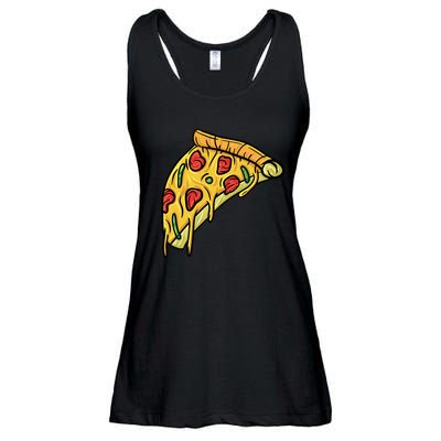 Pizza Lovers, Greasy Slice Of Pizza Ladies Essential Flowy Tank