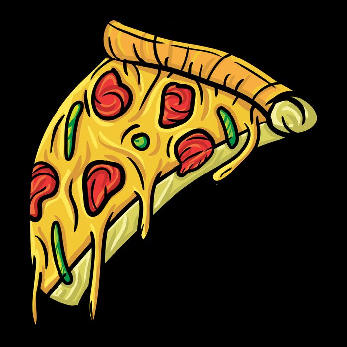 Pizza Lovers, Greasy Slice Of Pizza Sustainable Knit Beanie