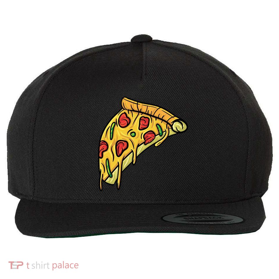 Pizza Lovers, Greasy Slice Of Pizza Wool Snapback Cap