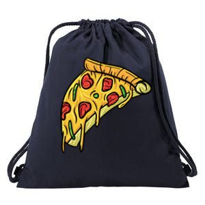 Pizza Lovers, Greasy Slice Of Pizza Drawstring Bag