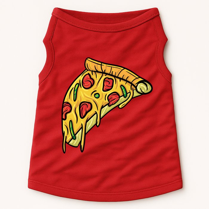 Pizza Lovers, Greasy Slice Of Pizza Doggie Tank