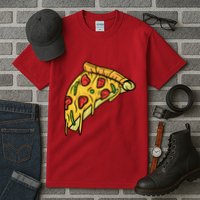 Pizza Lovers, Greasy Slice Of Pizza Tall T-Shirt