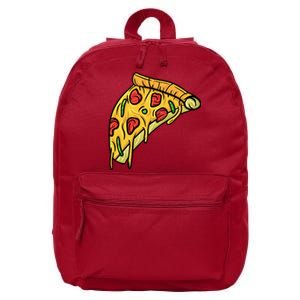 Pizza Lovers, Greasy Slice Of Pizza 16 in Basic Backpack