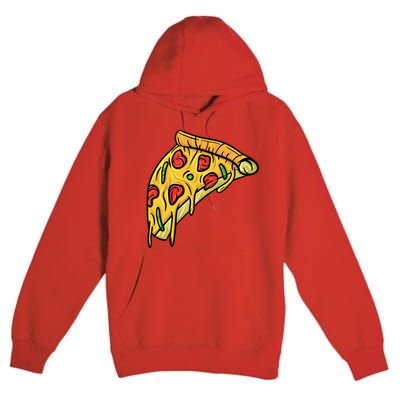 Pizza Lovers, Greasy Slice Of Pizza Premium Pullover Hoodie