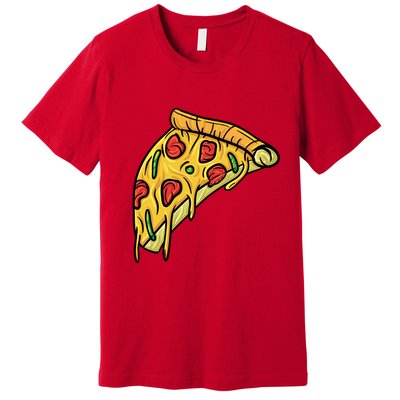 Pizza Lovers, Greasy Slice Of Pizza Premium T-Shirt