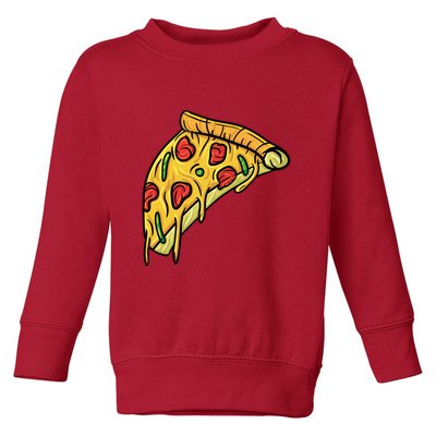 Pizza Lovers, Greasy Slice Of Pizza Toddler Sweatshirt