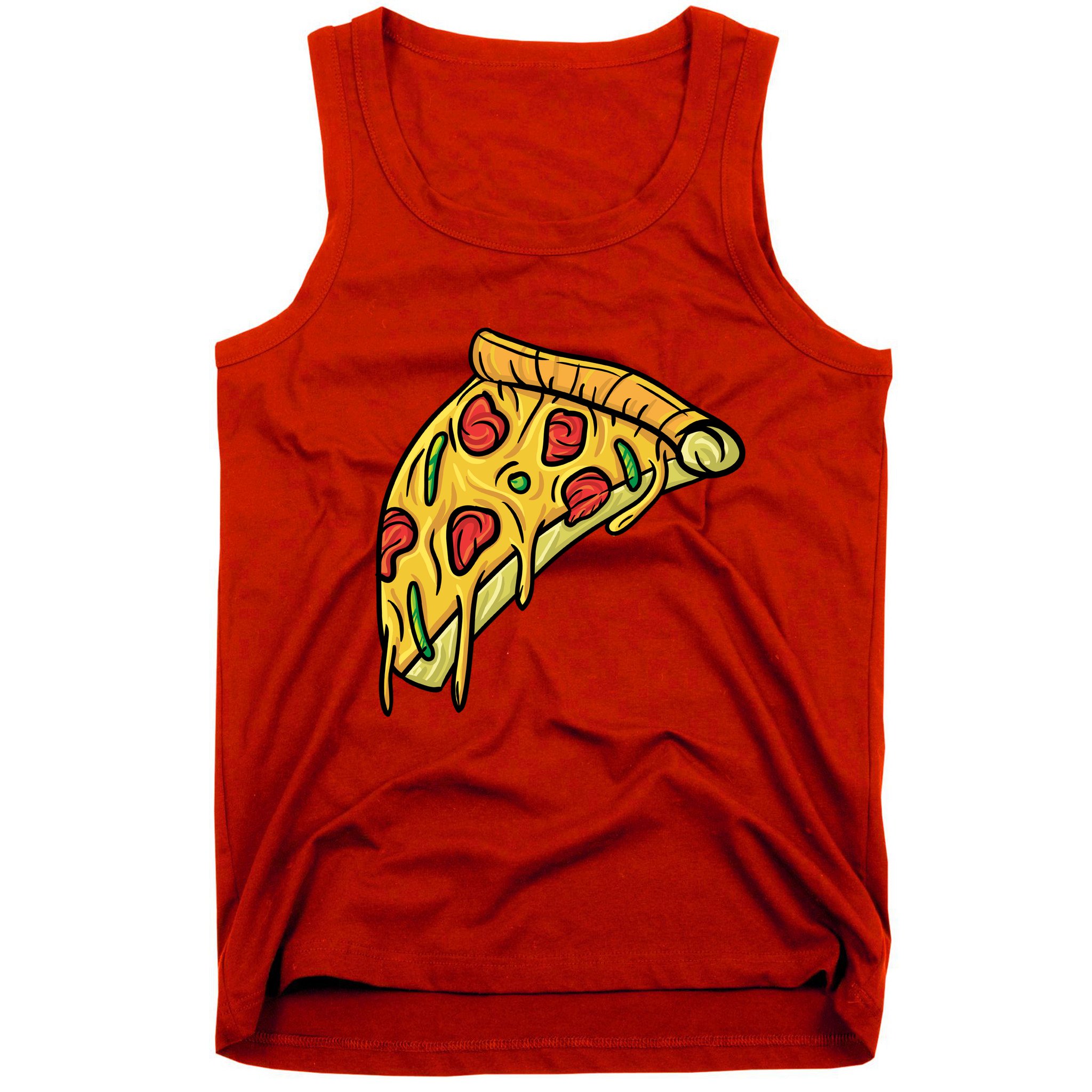 Pizza Lovers, Greasy Slice Of Pizza Tank Top