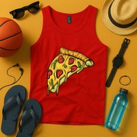 Pizza Lovers, Greasy Slice Of Pizza Tank Top