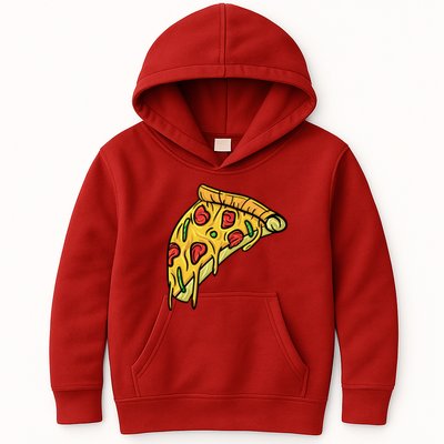Pizza Lovers, Greasy Slice Of Pizza Kids Hoodie