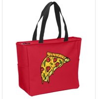 Pizza Lovers, Greasy Slice Of Pizza Zip Tote Bag