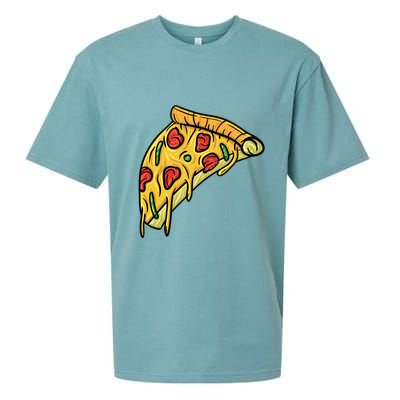 Pizza Lovers, Greasy Slice Of Pizza Sueded Cloud Jersey T-Shirt
