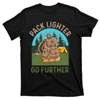 Pack Lighter Go Further Camping Vintage Retro T-Shirt