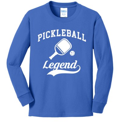 Pickleball Legend Gift Kids Long Sleeve Shirt