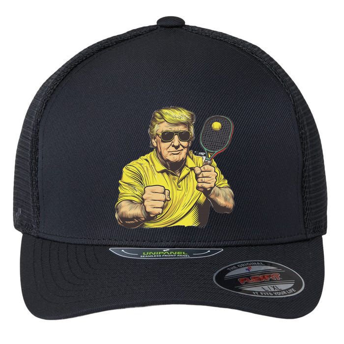 Pickleball Lovers Graphics Pickle Ball Flexfit Unipanel Trucker Cap