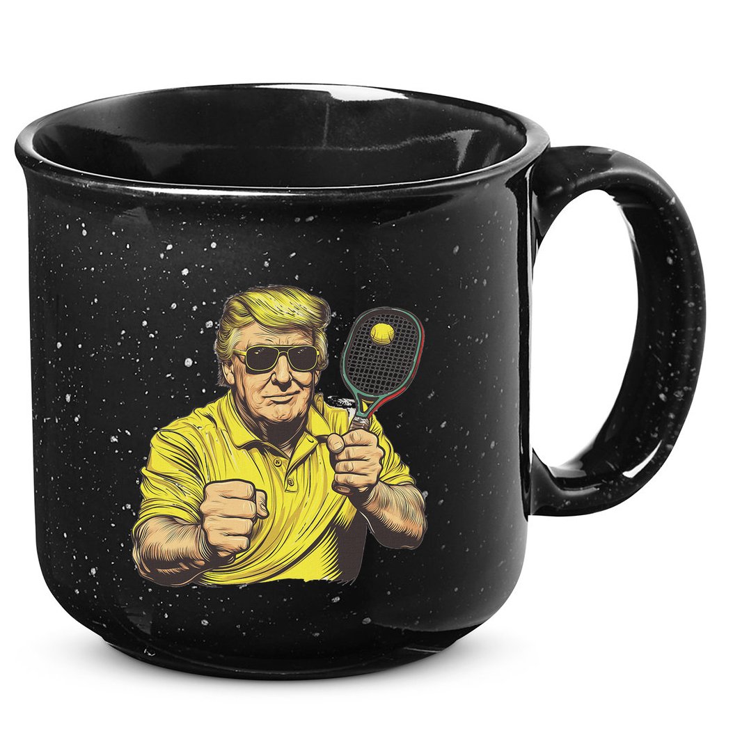 Pickleball Lovers Graphics Pickle Ball 15oz Campfire Ceramic Mug