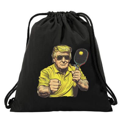 Pickleball Lovers Graphics Pickle Ball Drawstring Bag