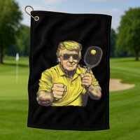 Pickleball Lovers Graphics Pickle Ball Golf Towel